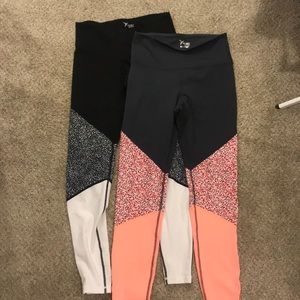 2 pair - Color block leggings